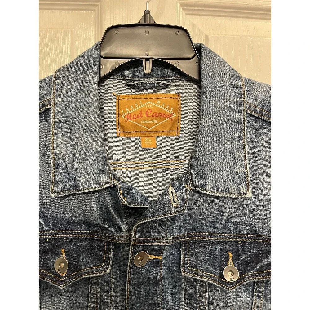 Red Camel Denim Vest Ladies Size XL